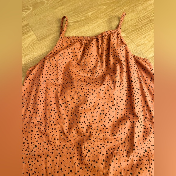 H&M Casual Orange and Black Dress with Spaghetti Straps - Picture 4 of 8